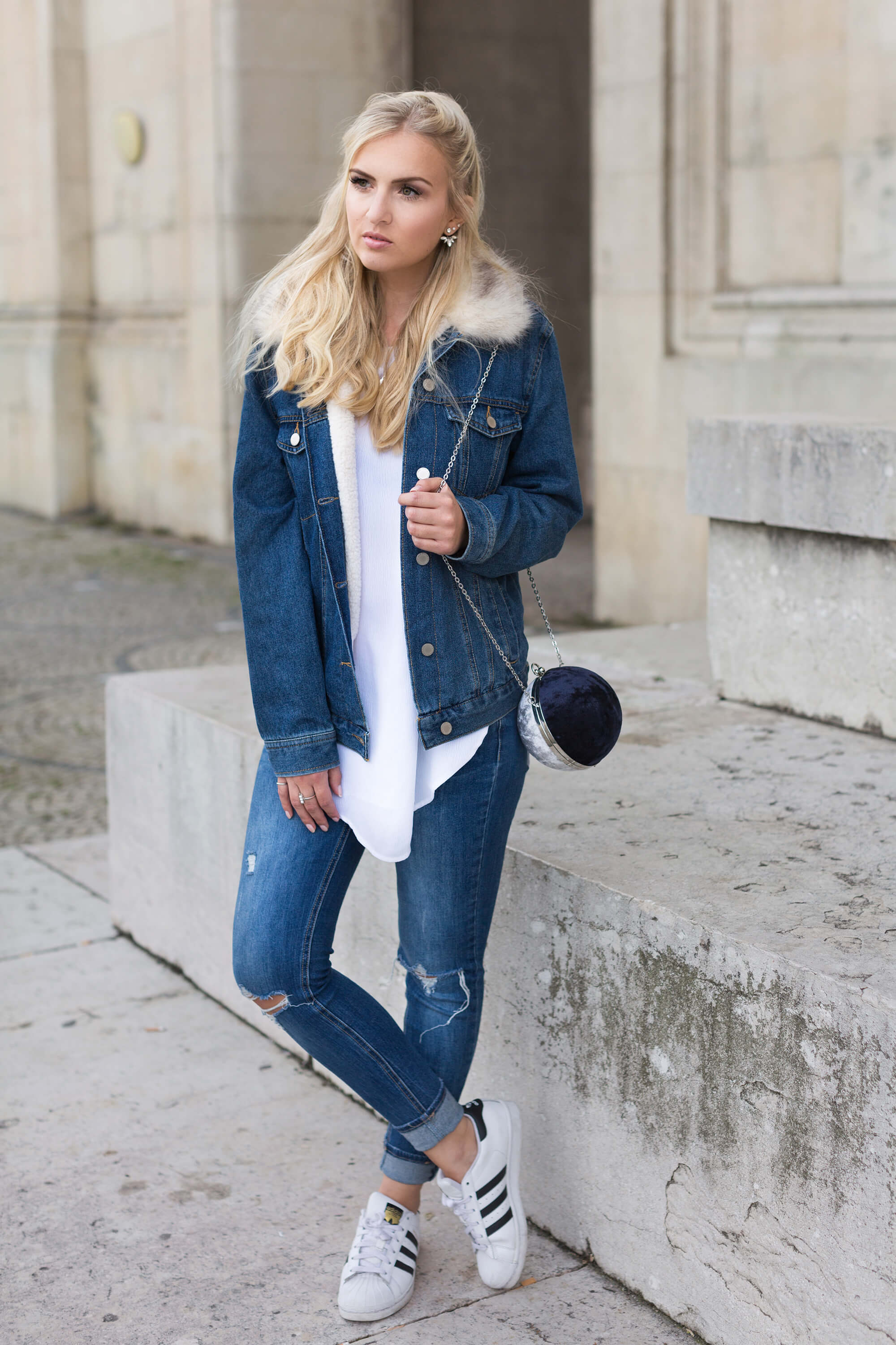 Double Denim Look Jeans richtig kombinieren Fashion Blog Katefully
