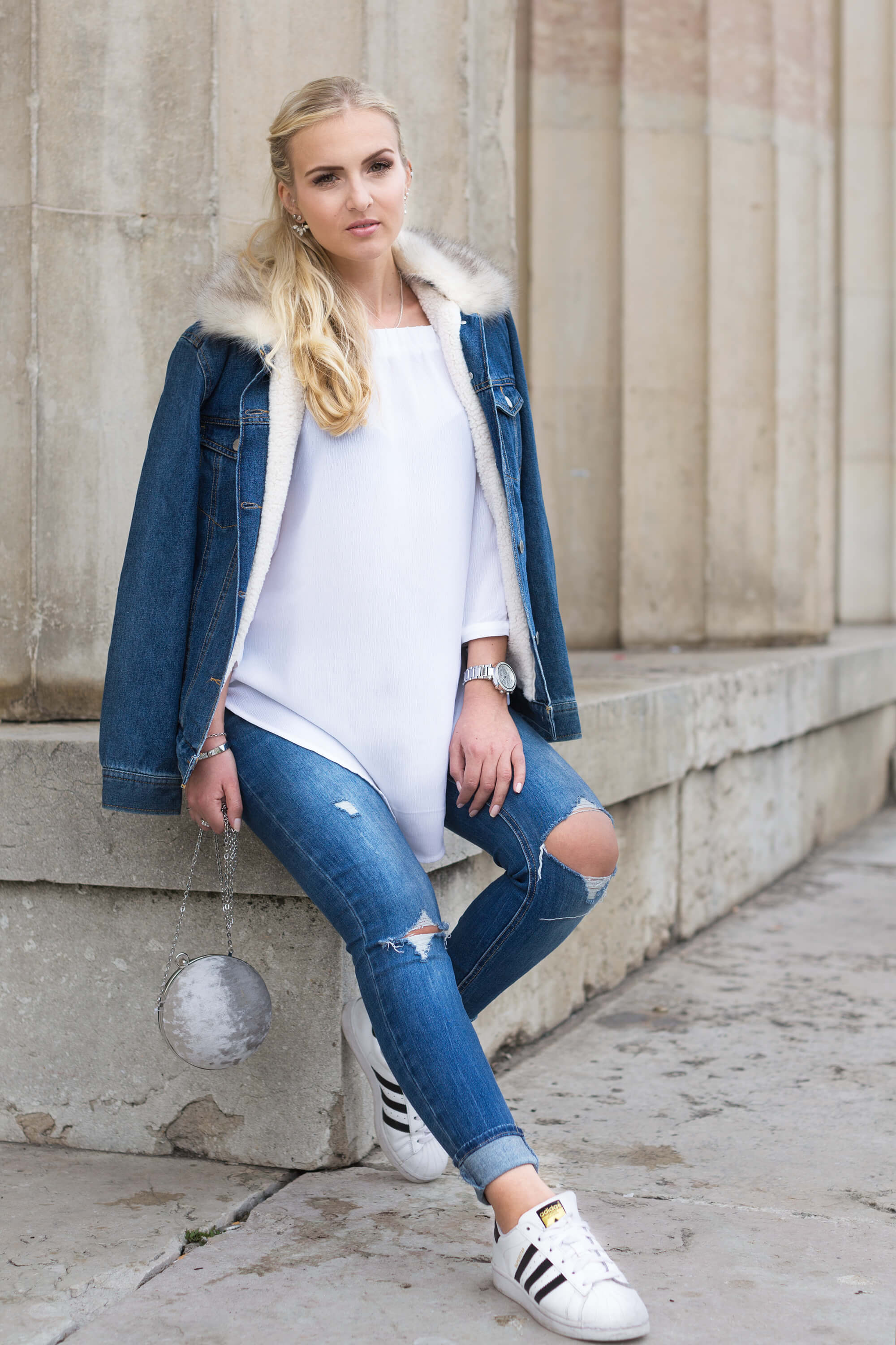 Double Denim Look Jeans richtig kombinieren Fashion Blog Katefully